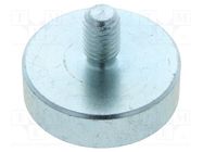 Magnet: permanent; neodymium; H: 7mm; 200N; Ø: 25mm; steel; steel ELESA+GANTER