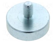 Magnet: permanent; neodymium; 200N; Ø: 25mm; H: 7mm; steel; steel ELESA+GANTER