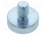 Magnet: permanent; neodymium; H: 4.5mm; 95N; Ø: 16mm; steel; steel ELESA+GANTER