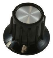 RIBBED KNOB WITH LINE INDICATOR, 6.35MM