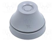 Grommet; with bulkhead; Ømount.hole: 24mm; EPDM; grey; Size: M25 SCHNEIDER ELECTRIC