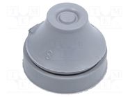 Grommet; with bulkhead; Ømount.hole: 21mm; EPDM; grey; Size: M20 SCHNEIDER ELECTRIC