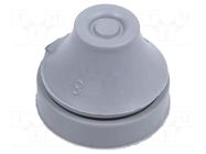 Grommet; with bulkhead; Ømount.hole: 21mm; EPDM; grey; Size: M20 SCHNEIDER ELECTRIC