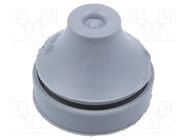 Grommet; with bulkhead; Ømount.hole: 17mm; EPDM; grey; Size: M16 SCHNEIDER ELECTRIC