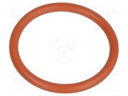 O-ring gasket; VMQ; Thk: 1.8mm; Øint: 17mm; M20; red; -60÷250°C HUMMEL