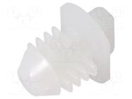 Holder; push-in; polyamide; UL94V-2; natural; Cutout: Ø7.9mm FIX&FASTEN