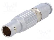 Connector: circular; 1B; plug; male; PIN: 5; soldering; for cable; 9A LEMO