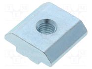 Nut; for profiles; Width of the groove: 8mm; steel; zinc; T-slot FATH