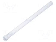 Fiber for LED; Ø3.2mm; L: 45mm; round; Front: convex; straight MENTOR