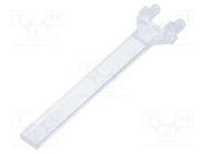 Fiber for LED; rectangular; 2x5mm; No.of mod: 1; Front: flat MENTOR