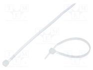 Cable tie; L: 71mm; W: 1.6mm; natural; polyamide; Ømax: 11mm KSS WIRING