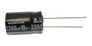 ALUMINUM ELECTROLYTIC CAPACITOR, 2200UF, 10V, 20%, RADIAL