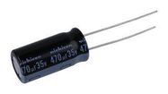 ALUMINUM ELECTROLYTIC CAPACITOR, 470UF, 35V, 20%, RADIAL