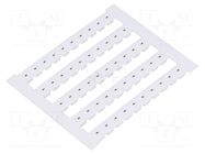 Marker; horizontal; white; 5mm; Marking: - WEIDMÜLLER
