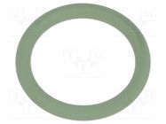 O-ring gasket; FPM; Thk: 1.5mm; Øint: 10mm; PG7; green; -40÷200°C 