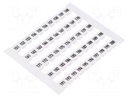 Marker; horizontal; white; 5mm; Marking: 151-200 WEIDMÜLLER