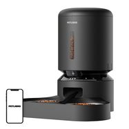 Petlibro Granary camera food dispenser with double bowl, 5L (black), Petlibro