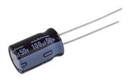 ALUMINUM ELECTROLYTIC CAPACITOR, 100UF, 50V, 20%, RADIAL