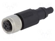 Connector: M12; terminator; PIN: 4; female; straight PHOENIX CONTACT
