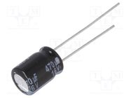 Capacitor: electrolytic; low ESR; THT; 470uF; 16VDC; Ø8x11.5mm PANASONIC