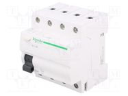 RCD breaker; Inom: 63A; Ires: 30mA; Poles: 4; 400VAC; IP20; 1÷25mm2 SCHNEIDER ELECTRIC