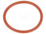 O-ring gasket; VMQ; Thk: 2mm; Øint: 26mm; PG21; red; -60÷250°C HUMMEL