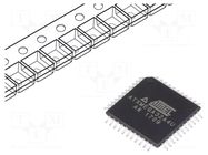 IC: AVR microcontroller; TQFP44; Ext.inter: 34; Cmp: 2; ATXMEGA MICROCHIP TECHNOLOGY