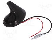 Antenna; SHARK; AM,FM; DIN; 12VDC; RG174 4CARMEDIA