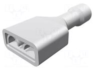 Terminal: flat; 6.35mm; 0.8mm; female; 1.3÷2mm2; crimped; insulated MOLEX