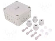 Enclosure: junction box; X: 94mm; Y: 94mm; Z: 57mm; polystyrene; IP54 SPELSBERG