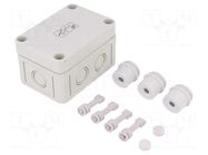 Enclosure: junction box; X: 65mm; Y: 94mm; Z: 57mm; polystyrene; IP54 SPELSBERG