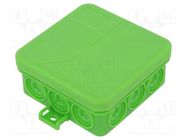 Enclosure: junction box; X: 85mm; Y: 85mm; Z: 37mm; polypropylene PP SPELSBERG