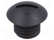 Stopper; M10; 1.5; polyamide; black; 8.5mm FIX&FASTEN