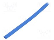 Heat shrink sleeve; thin walled; 3: 1; 3mm; L: 30m; blue; -55÷135°C HELLERMANNTYTON