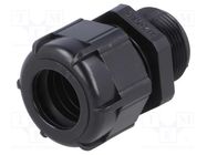 Cable gland; with long thread; M25; 1.5; IP68; polyamide; black BM GROUP