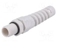 Cable gland; with strain relief; M12; 1.5; IP68; polyamide; grey BM GROUP