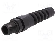 Cable gland; with strain relief; PG7; IP68; polyamide; black BM GROUP