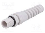 Cable gland; with strain relief; PG7; IP68; polyamide; grey BM GROUP