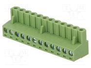 Pluggable terminal block; 5.08mm; ways: 12; straight; plug; female XINYA