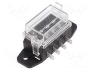 Fuse boxes; 19mm; 80A; screw,push-in; Leads: connectors; ways: 4 MTA