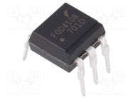 Optotriac; 5kV; triac; DIP6; Ch: 1; FOD4108; 10kV/μs; t(on): 60us ONSEMI