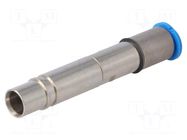 Contact; female; with cut-off valve; pipe OD Ø6mm; brass HARTING