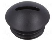 Stopper; M12; 1.5; polyamide; black; 6mm FIX&FASTEN