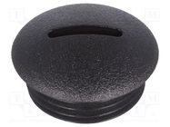 Stopper; M20; 1.5; polyamide; black; 7.5mm FIX&FASTEN