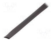 Heat shrink sleeve; thin walled; 3: 1; 9mm; L: 30m; black; -55÷135°C 