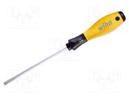 Screwdriver; slot; 2,5x0,4mm; ESD; SoftFinish®; Blade length: 75mm WIHA