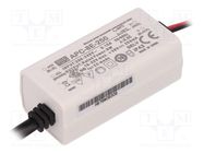 Power supply: switching; LED; 8W; 16÷32VDC; 250mA; 180÷264VAC; IP42 MEAN WELL