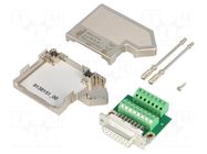 Connector: D-Sub; PIN: 15; plug; female; angled; screw terminal PHOENIX CONTACT