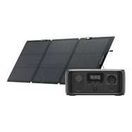 Set: EcoFlow River 3 UPS power station + 160W photovoltaic panel., ECOFLOW