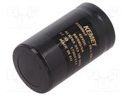 Capacitor: electrolytic; 24mF; 40VDC; Ø36x62mm; Pitch: 12.8mm; ±20% KEMET